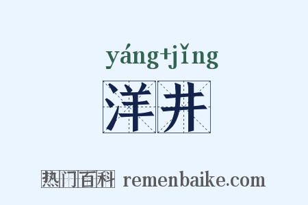 洋井是什么意思的图片